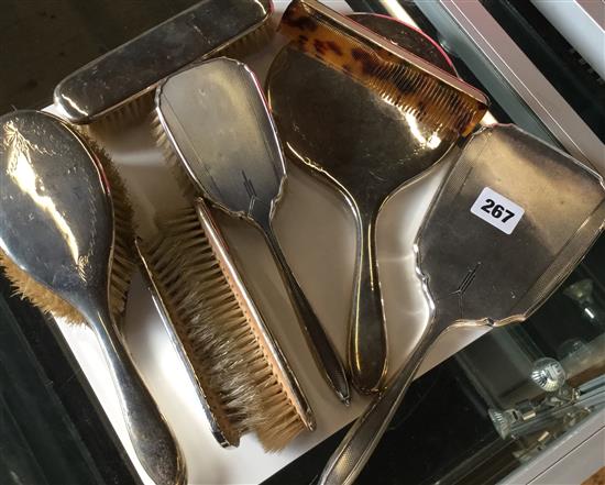 Silver brush & mirror sets